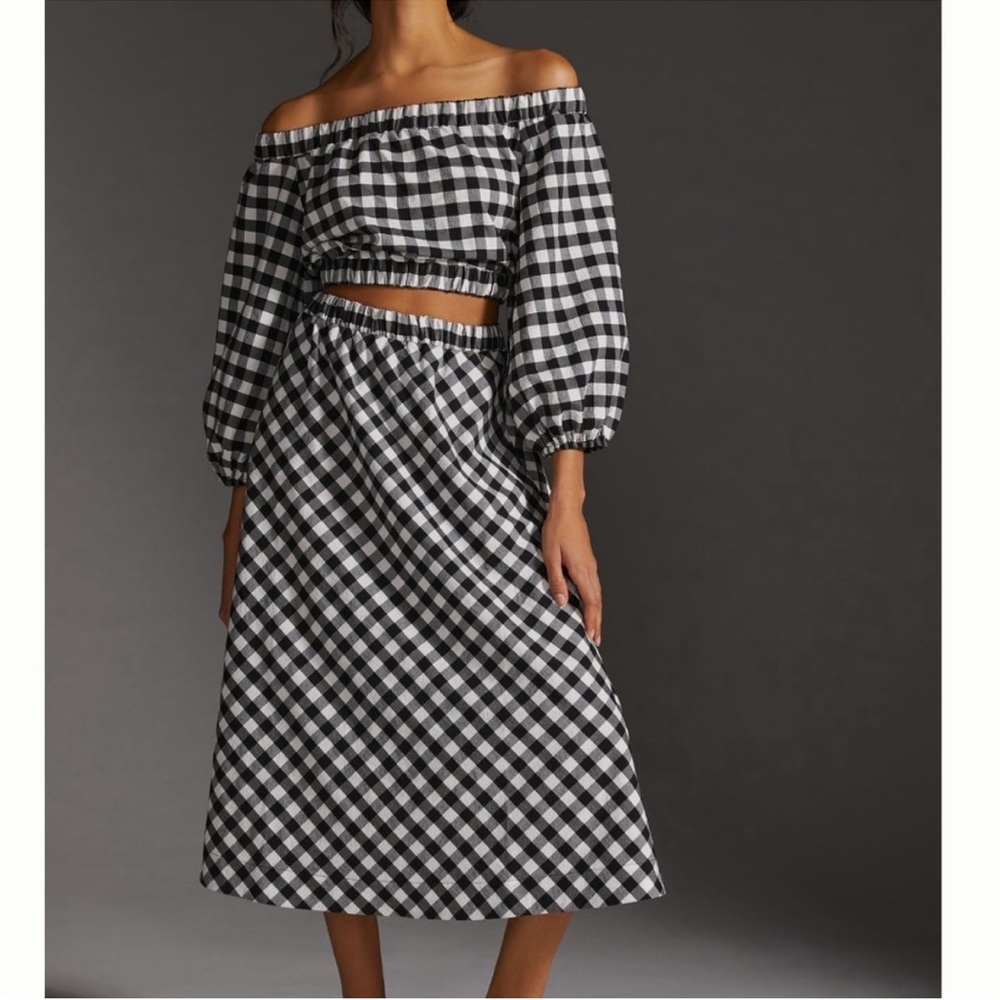 Anthropologie Maeve Top and Skirt Set